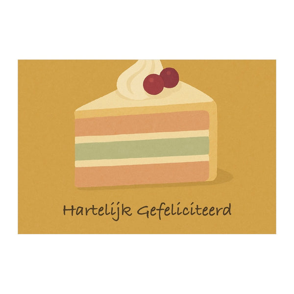 Hartelijk Gefeliciteerd taartpunt