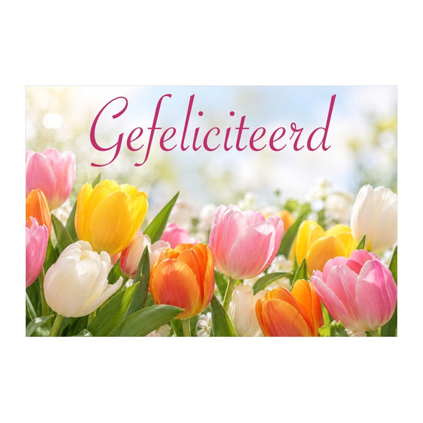 Gefeliciteerd tulpen