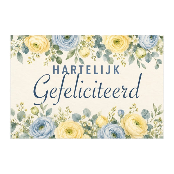 Hartelijk Gefeliciteerd ranonkels